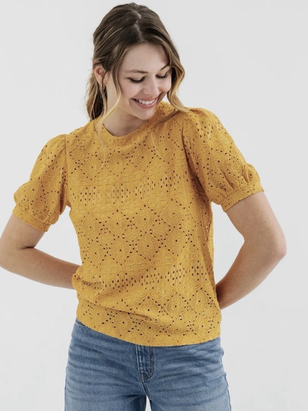 Anthropologie W5 Short-Sleeve Top